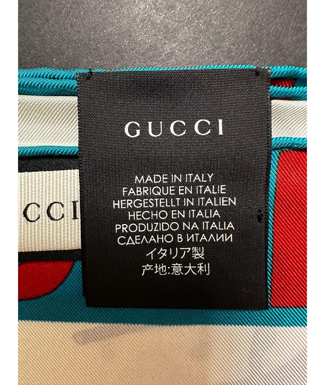 GUCCI Мульти шелковый платок, фото 6
