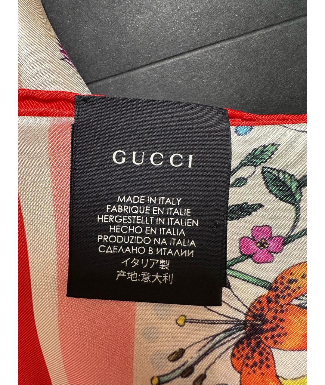 GUCCI Мульти шелковый платок, фото 7