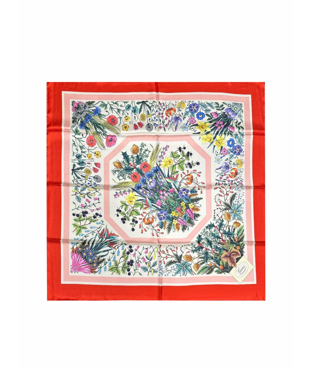 GUCCI Мульти шелковый платок, фото 1