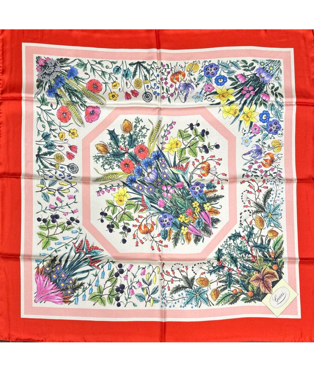 GUCCI Мульти шелковый платок, фото 10