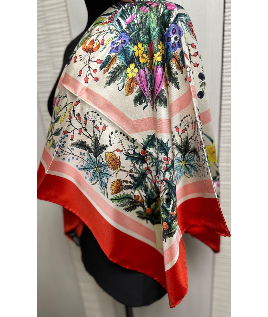 GUCCI Мульти шелковый платок, фото 5