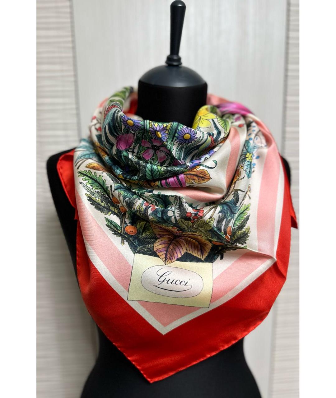 GUCCI Мульти шелковый платок, фото 3