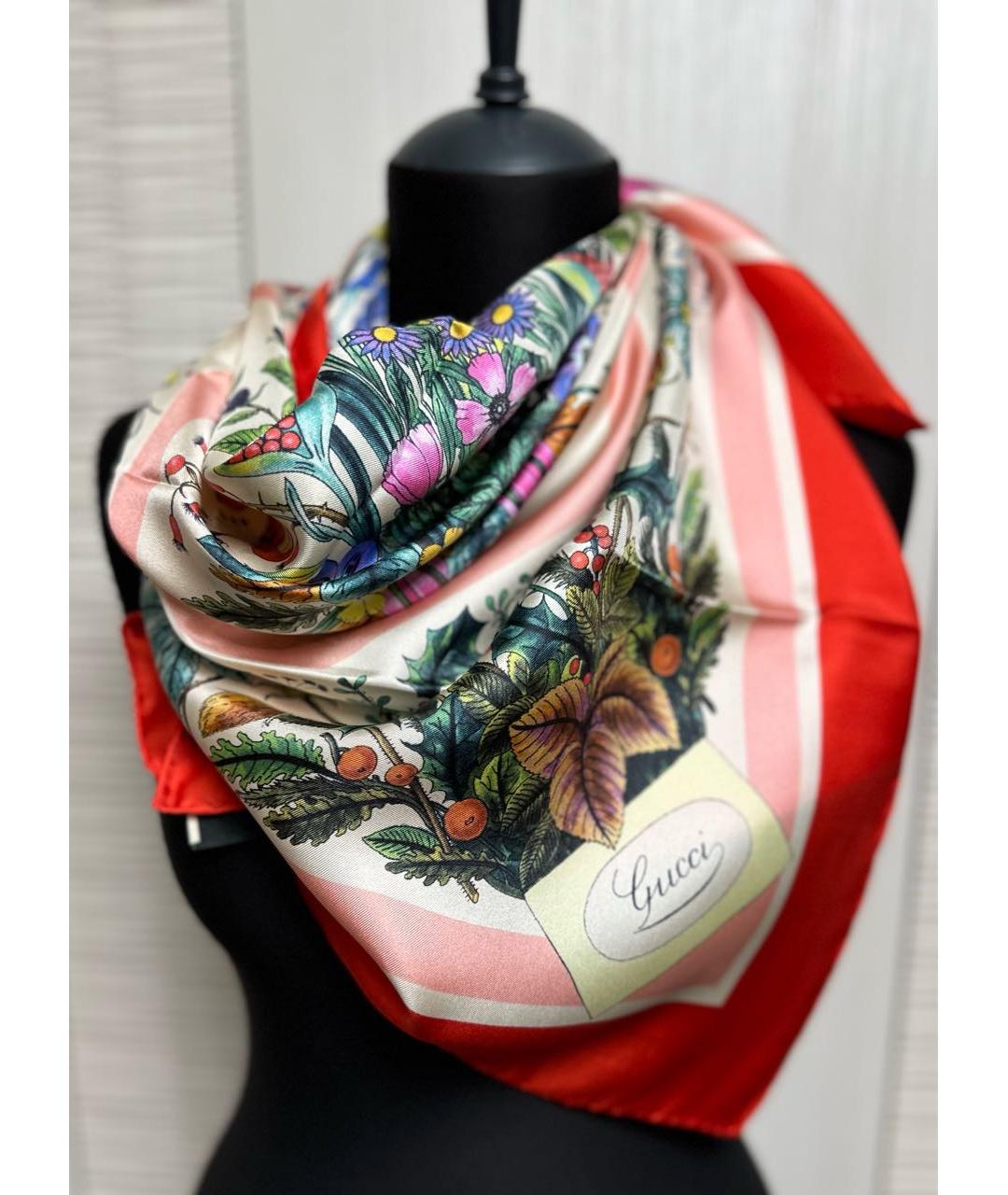 GUCCI Мульти шелковый платок, фото 4