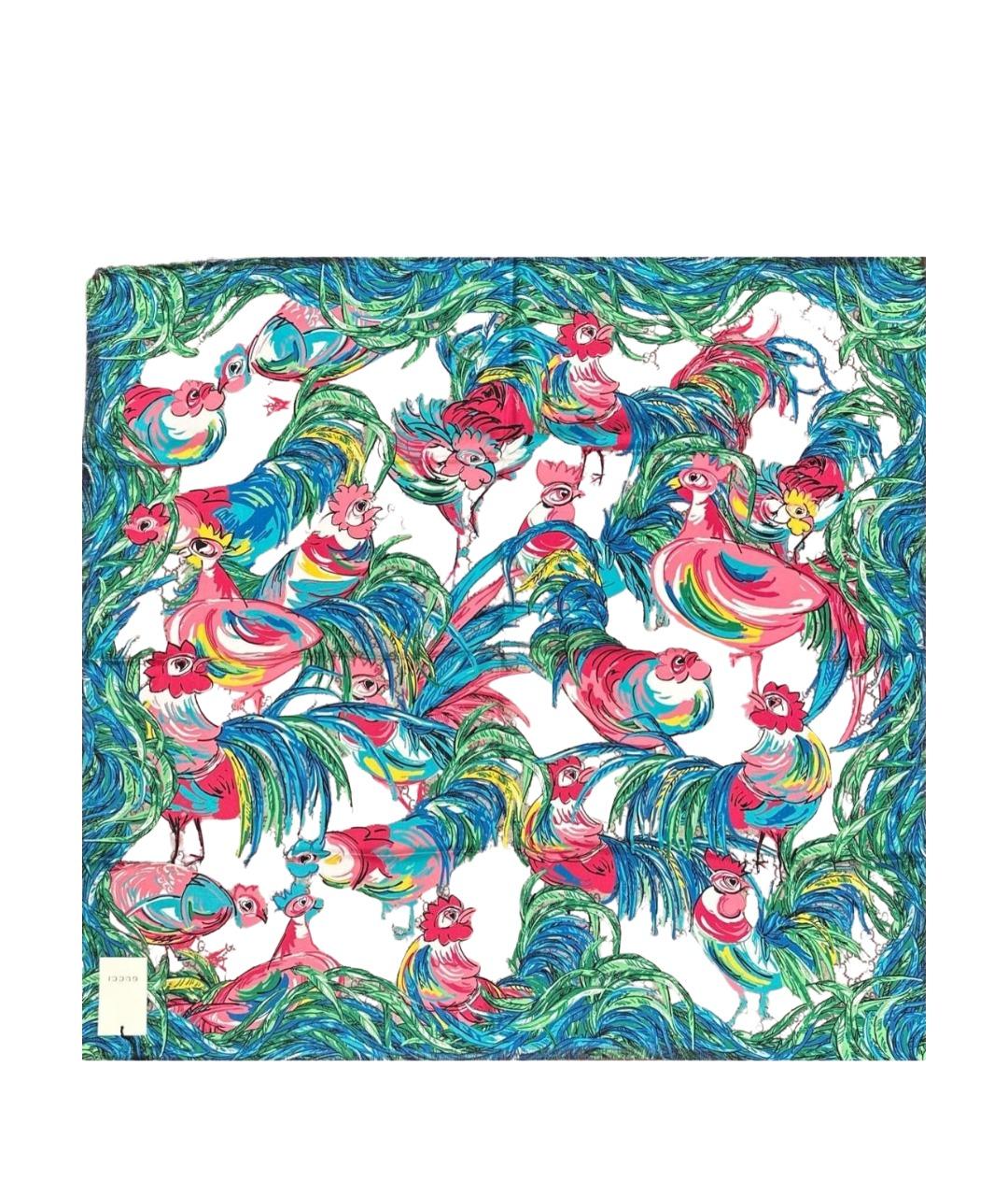 GUCCI Мульти шелковый платок, фото 1