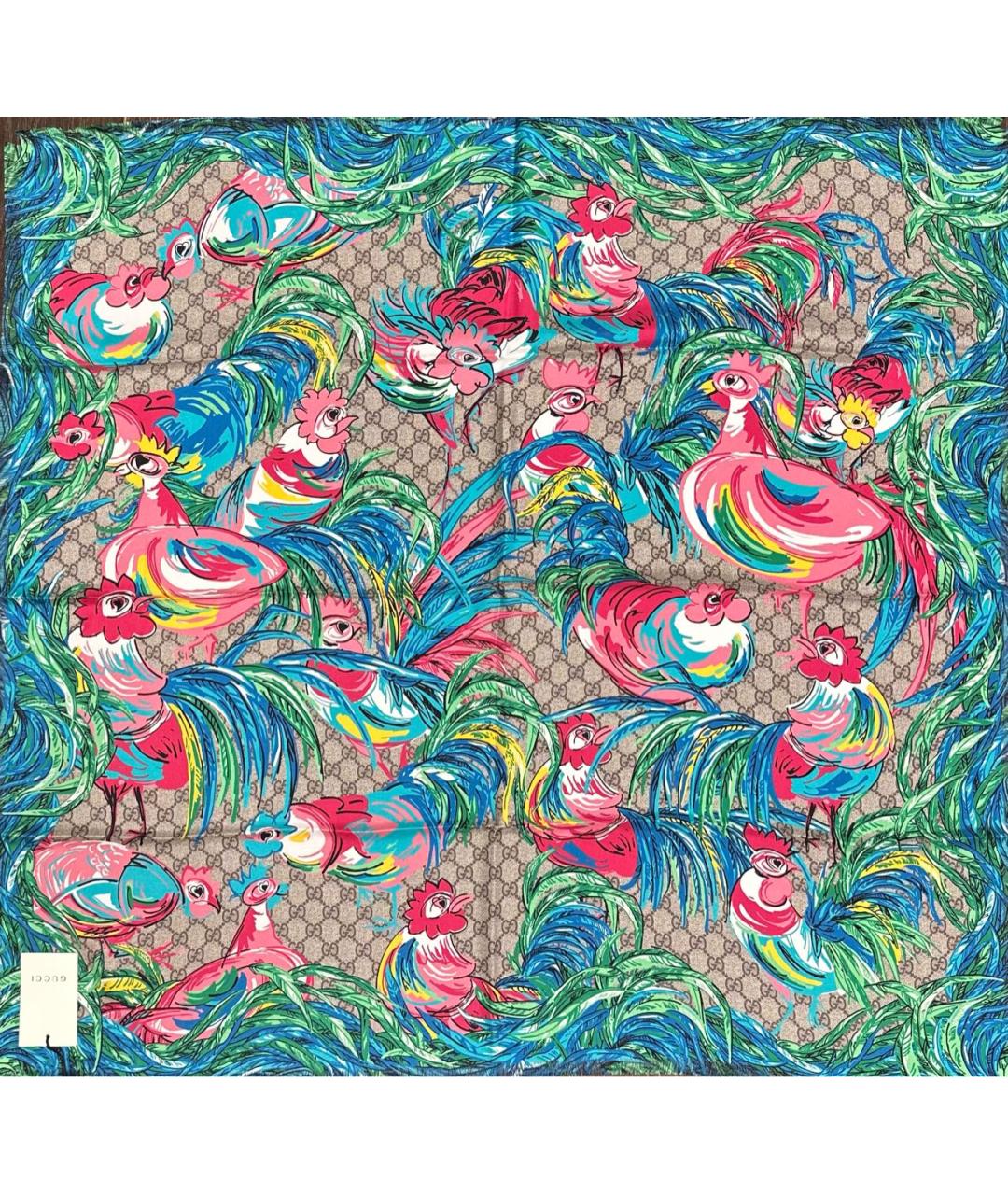 GUCCI Мульти шелковый платок, фото 8