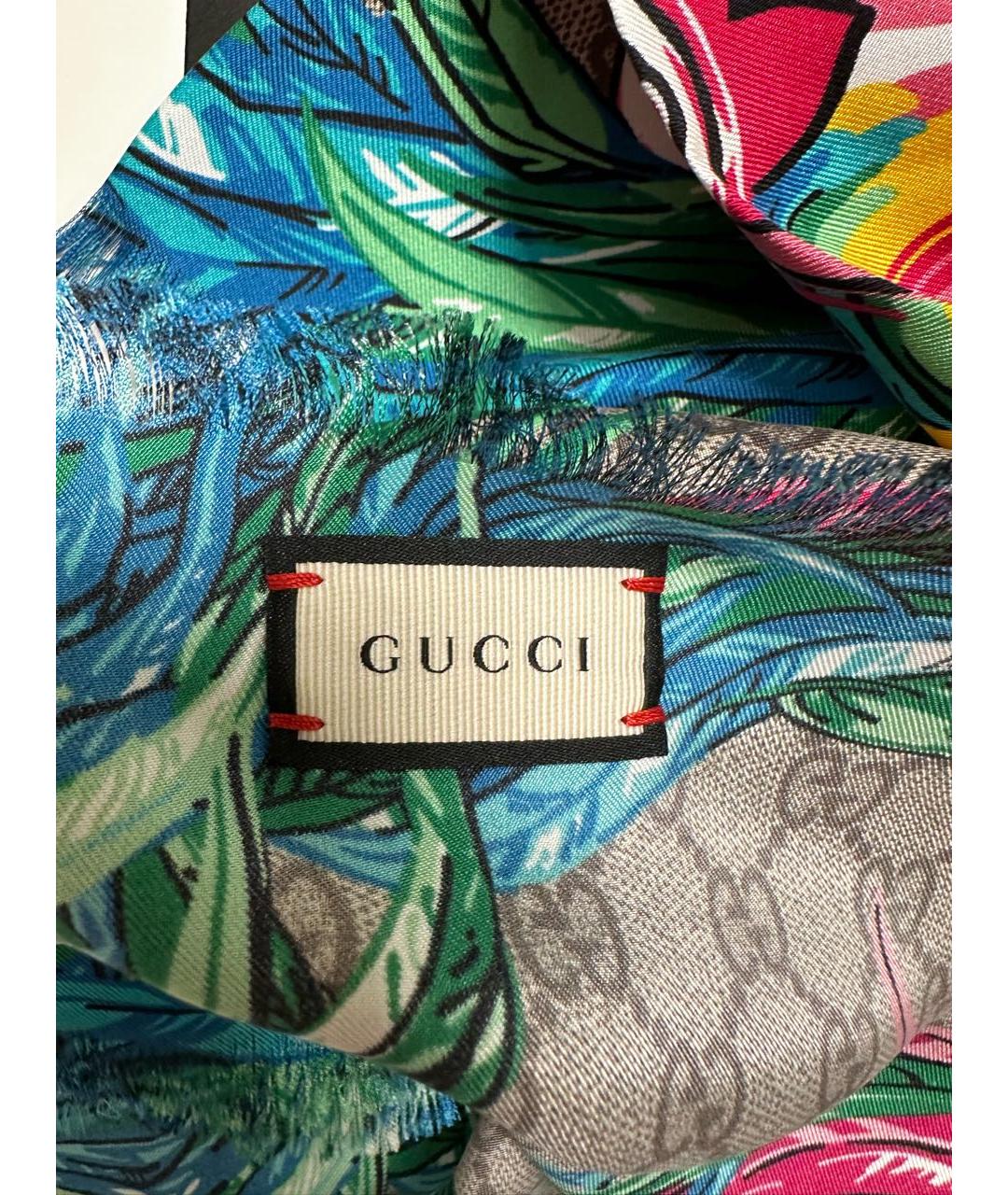 GUCCI Мульти шелковый платок, фото 5