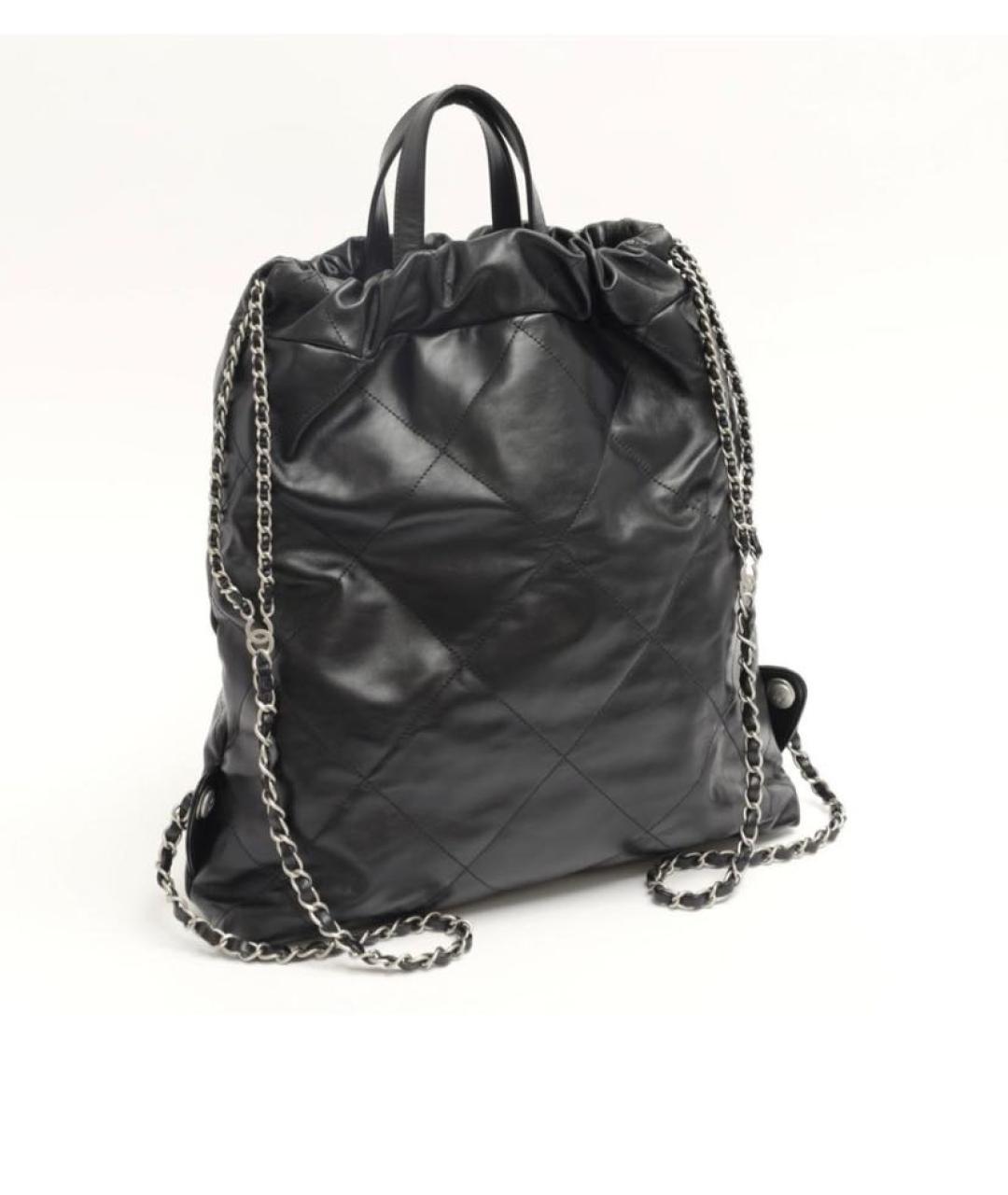 CHANEL Черный кожаный рюкзак, фото 2