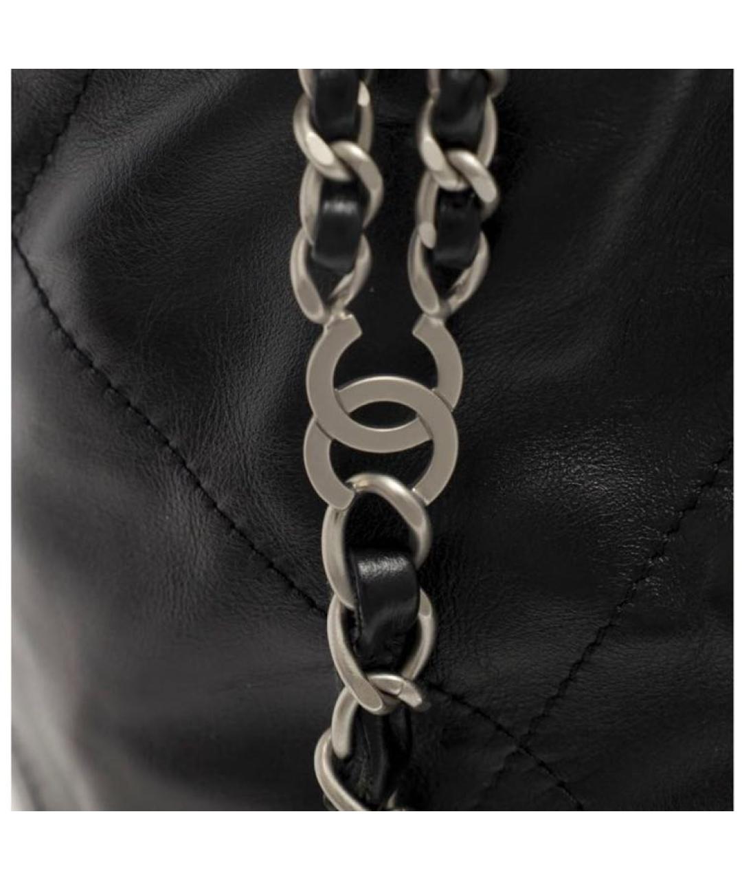 CHANEL Черный кожаный рюкзак, фото 4