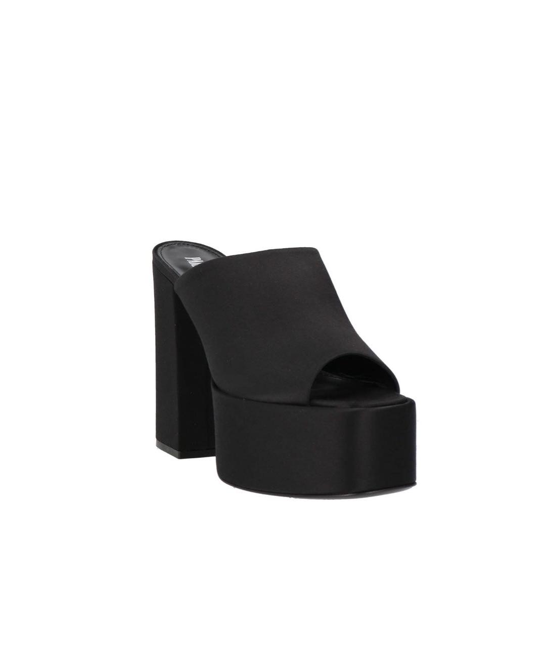 PARIS TEXAS Черные текстильные мюли, фото 3