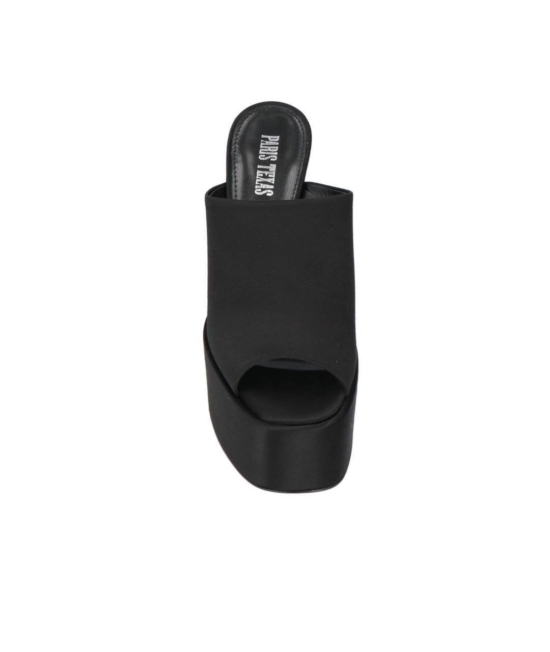 PARIS TEXAS Черные текстильные мюли, фото 2