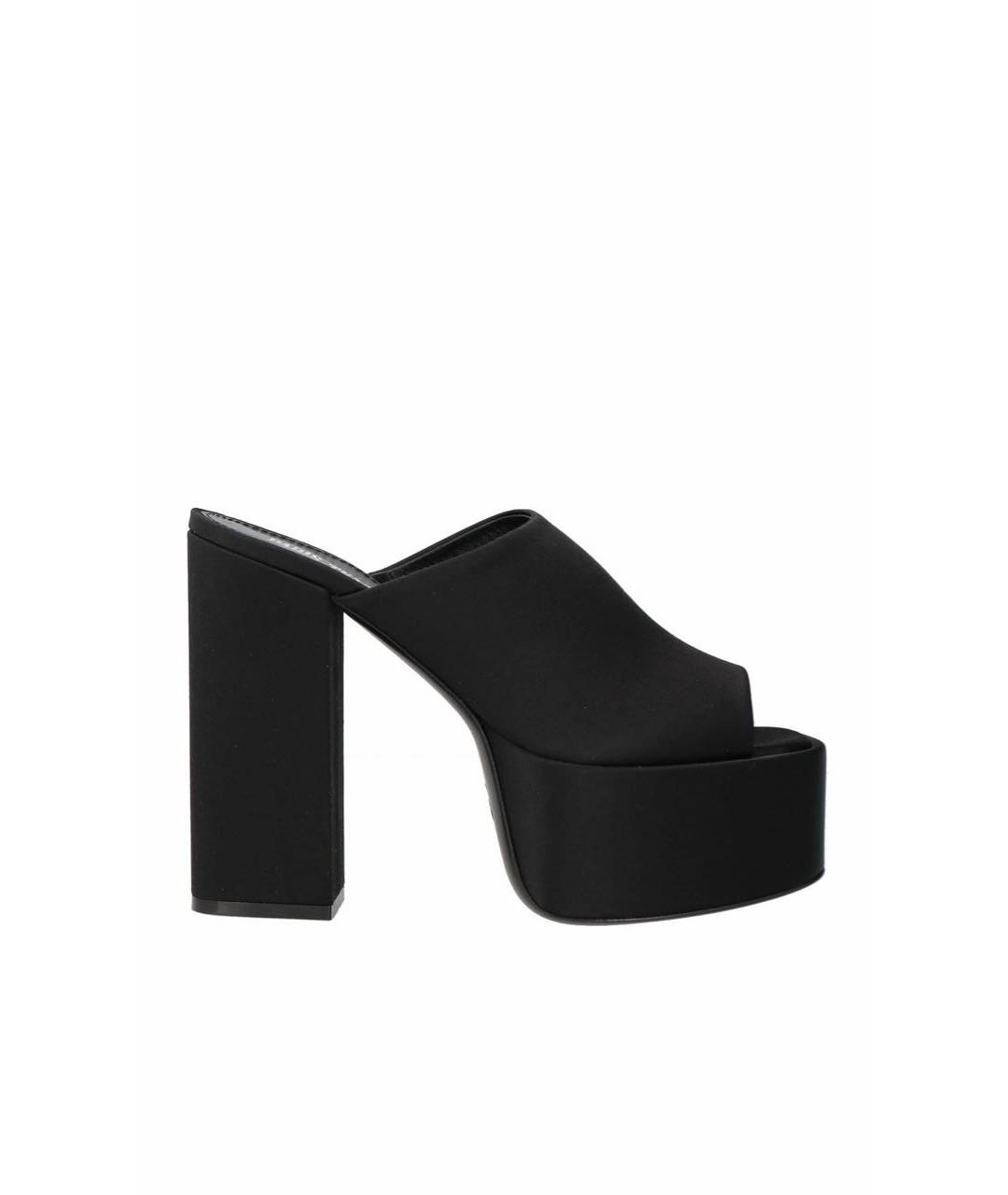 PARIS TEXAS Черные текстильные мюли, фото 5