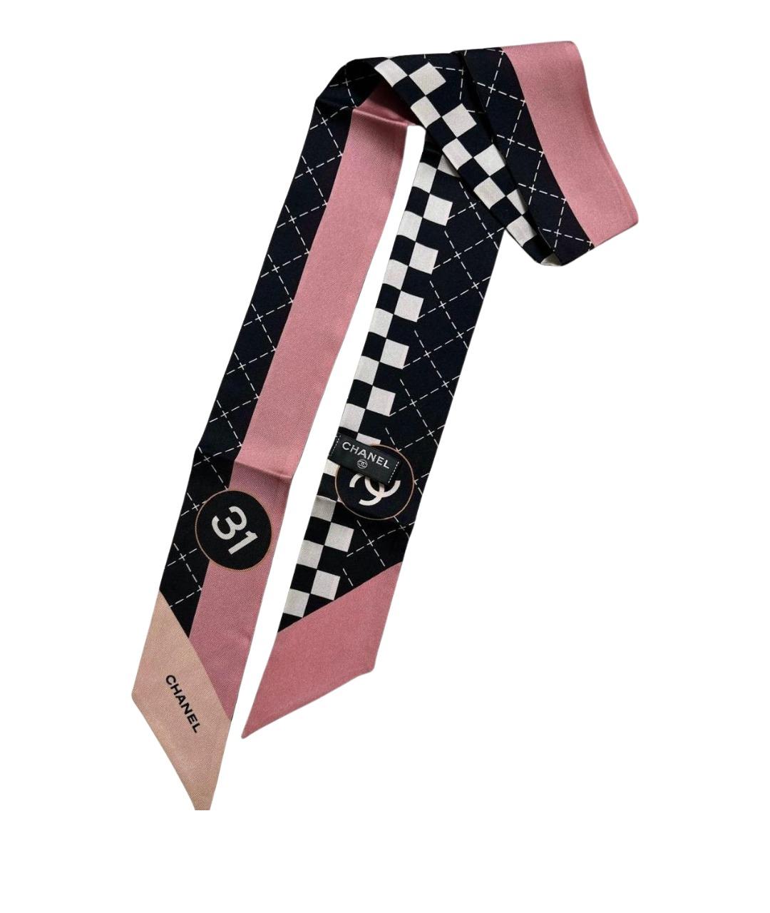 CHANEL Мульти шелковый шарф, фото 1