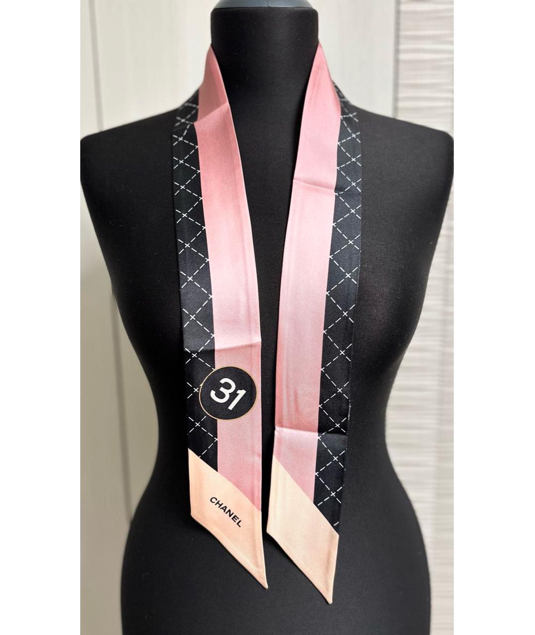 CHANEL Мульти шелковый шарф, фото 3