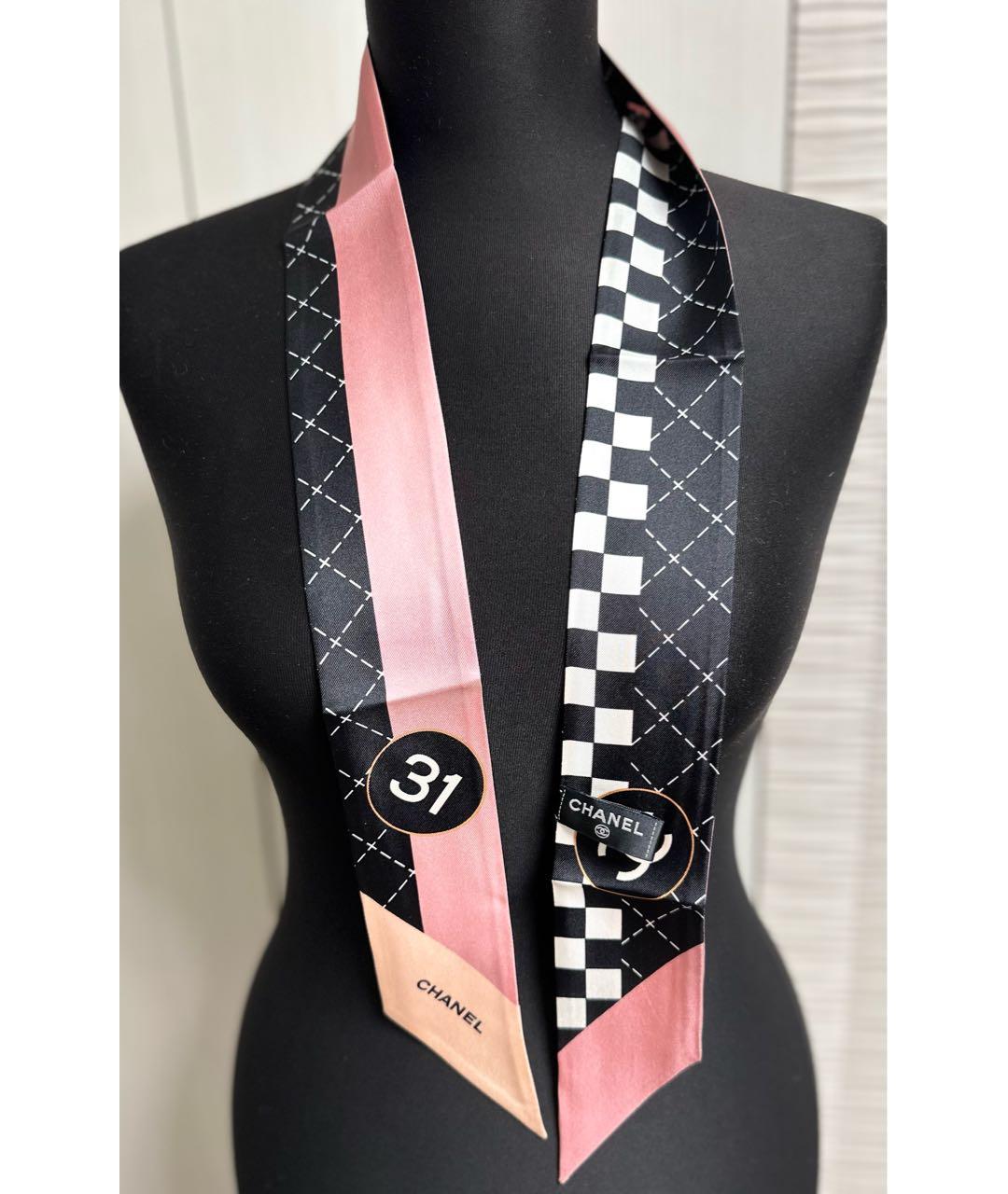 CHANEL Мульти шелковый шарф, фото 4