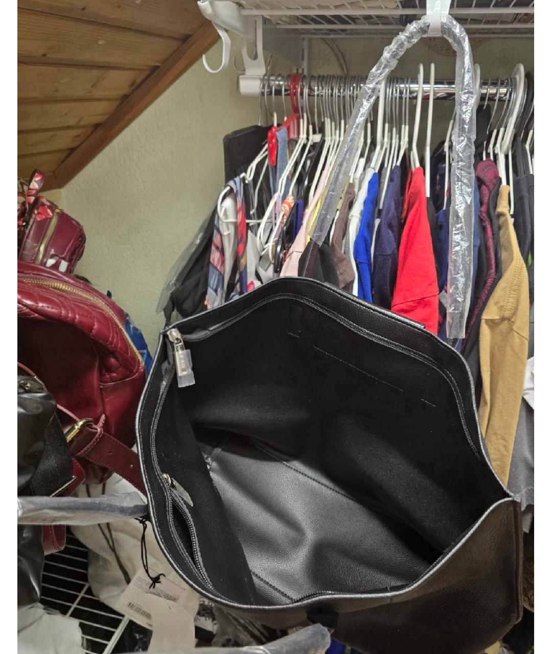 LANCASTER Черная сумка тоут, фото 4