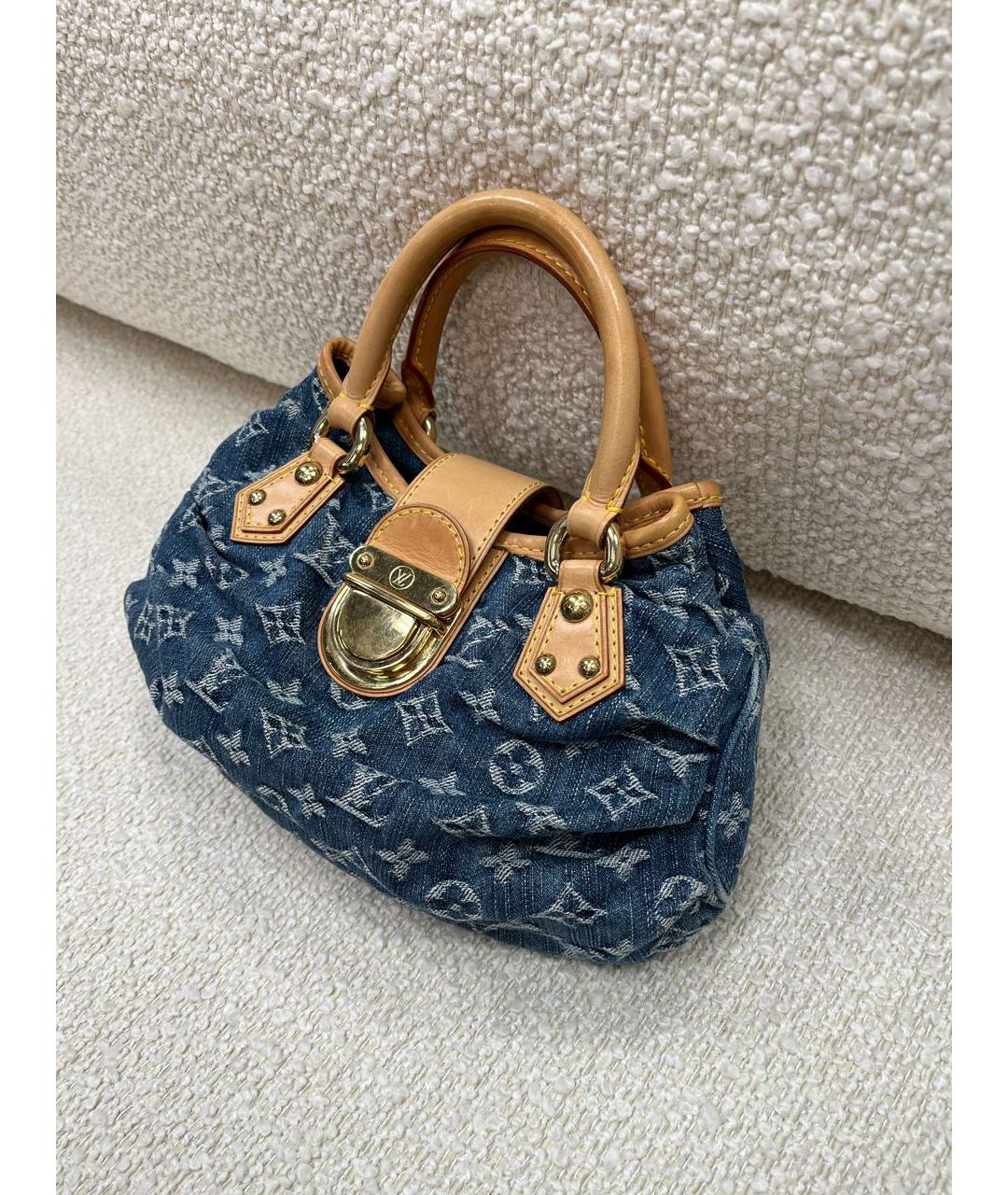 LOUIS VUITTON Мульти деним сумка с короткими ручками, фото 5