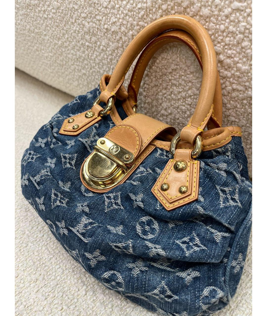 LOUIS VUITTON Мульти деним сумка с короткими ручками, фото 7