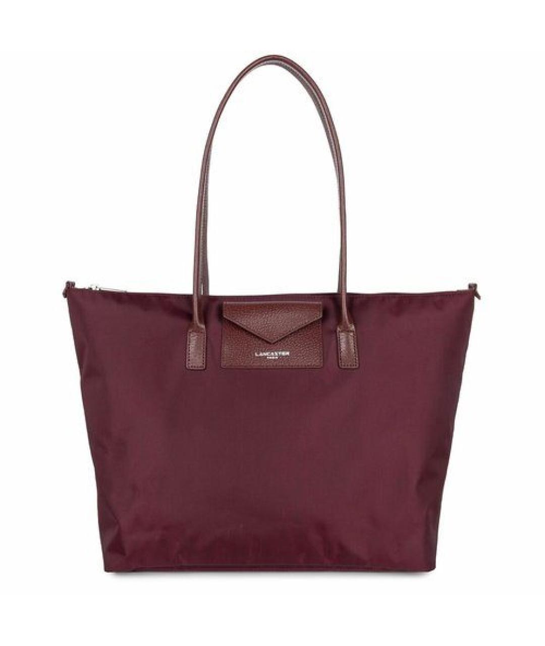 LANCASTER Бордовая сумка тоут, фото 6