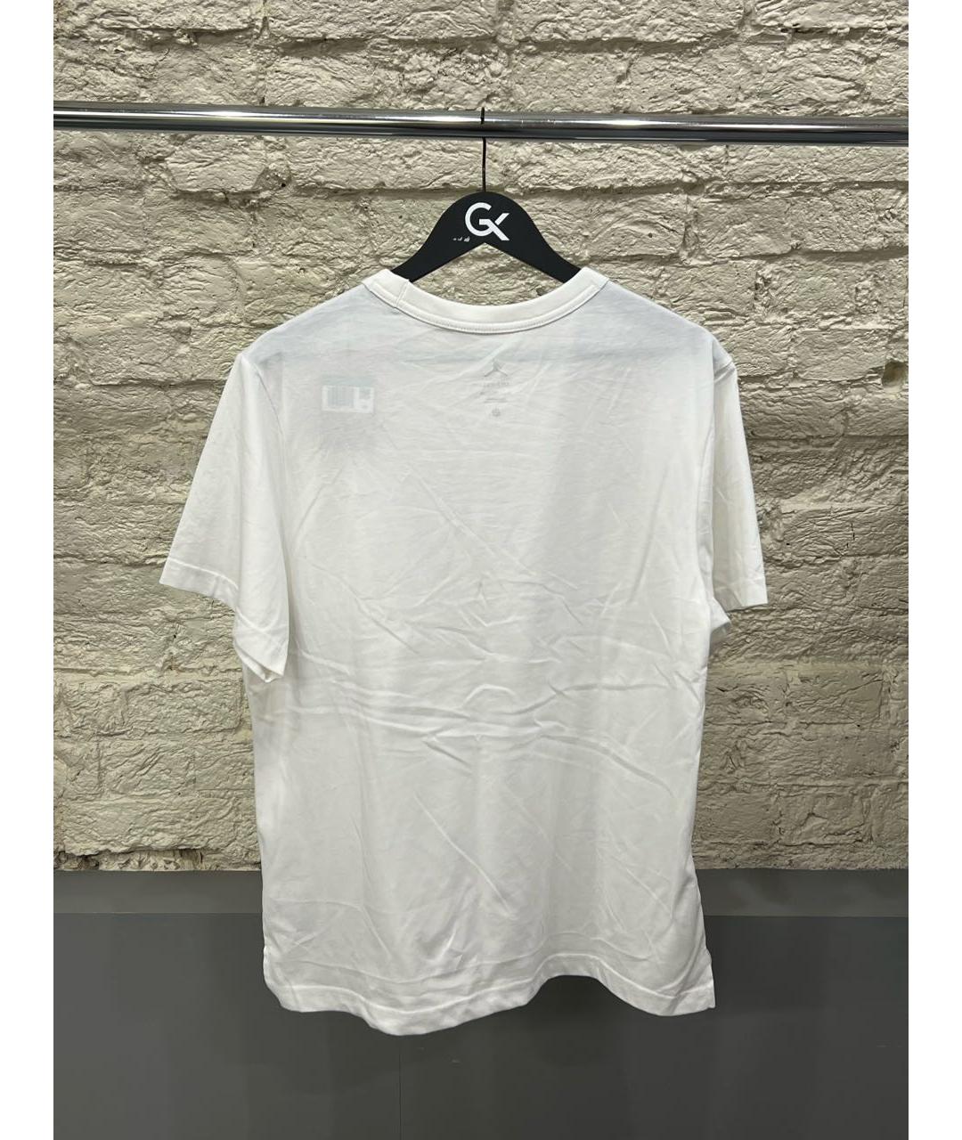 JORDAN Белая хлопковая футболка, фото 2