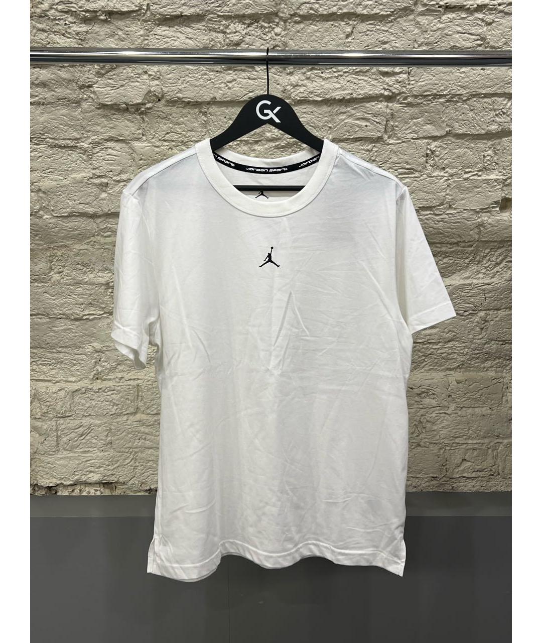 JORDAN Белая хлопковая футболка, фото 5