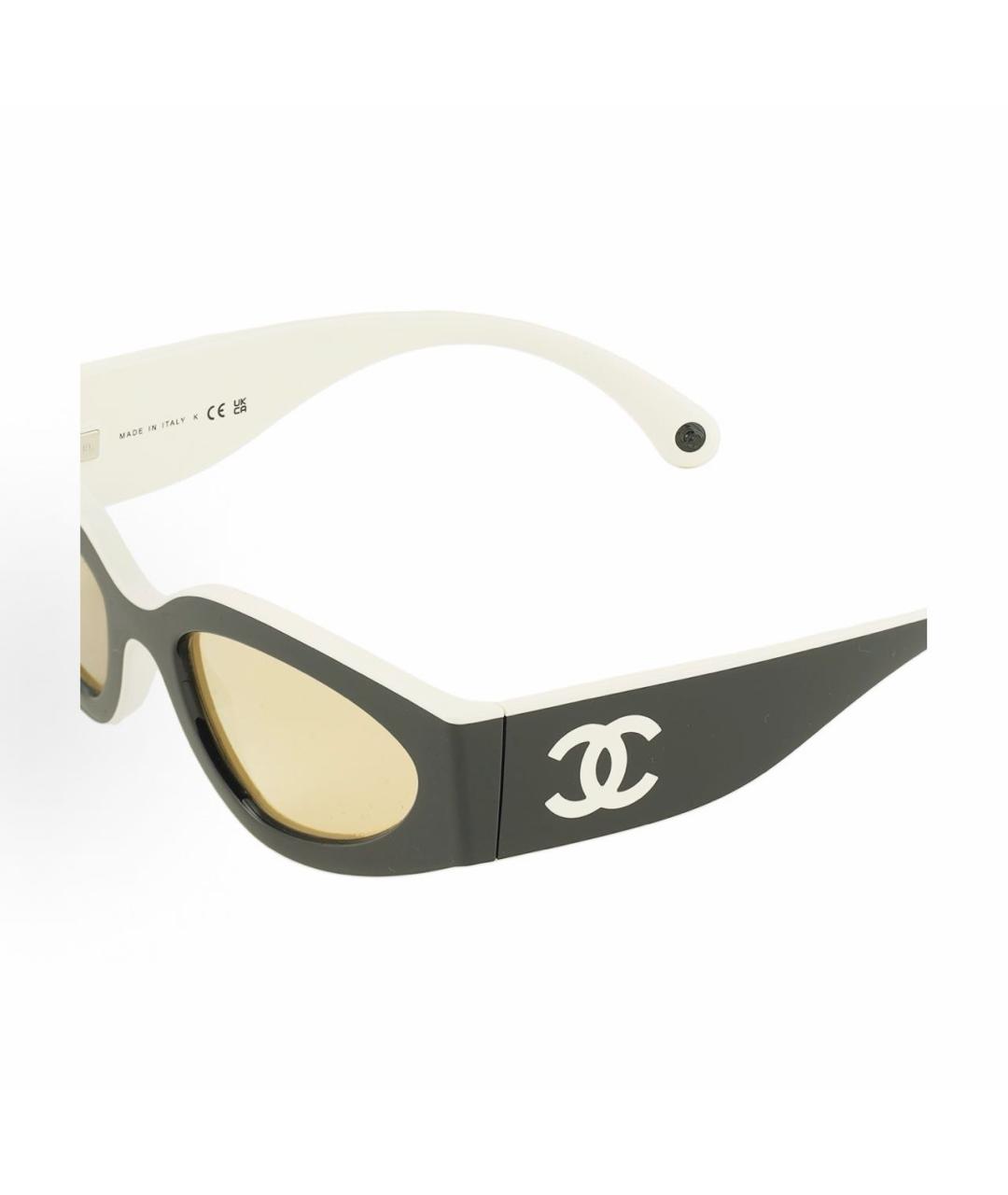 CHANEL Черные пластиковые солнцезащитные очки, фото 4
