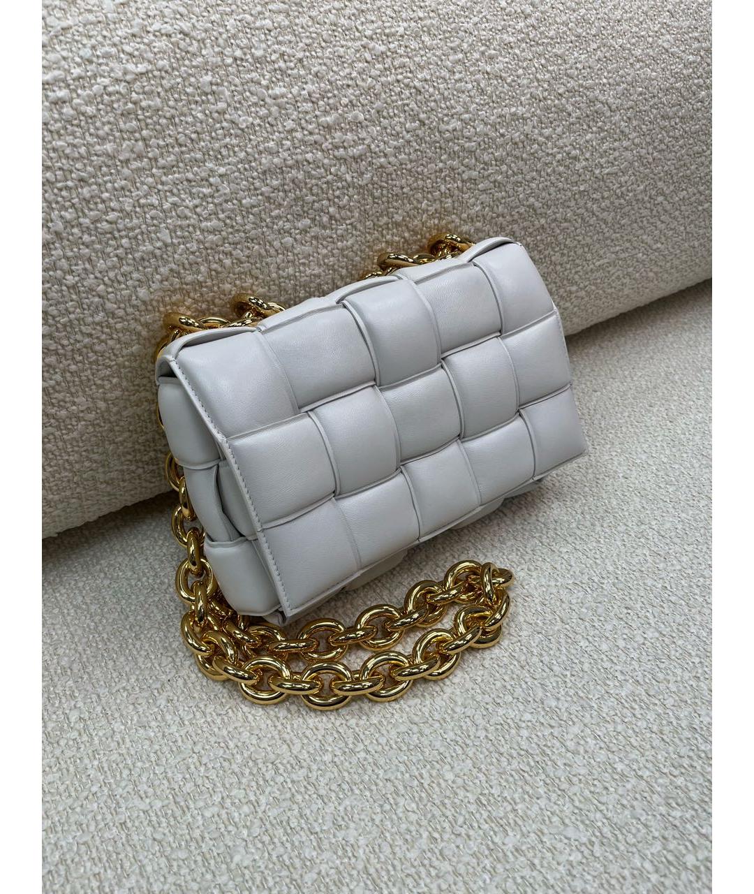 BOTTEGA VENETA Бежевая кожаная сумка с короткими ручками, фото 2