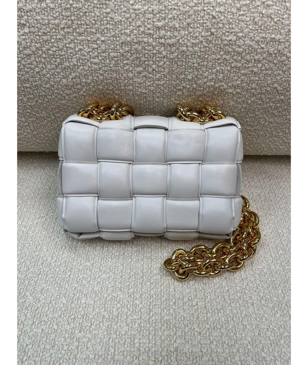 BOTTEGA VENETA Бежевая кожаная сумка с короткими ручками, фото 3