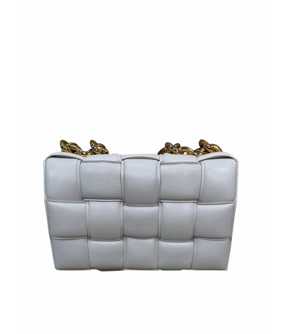 BOTTEGA VENETA Бежевая кожаная сумка с короткими ручками, фото 1