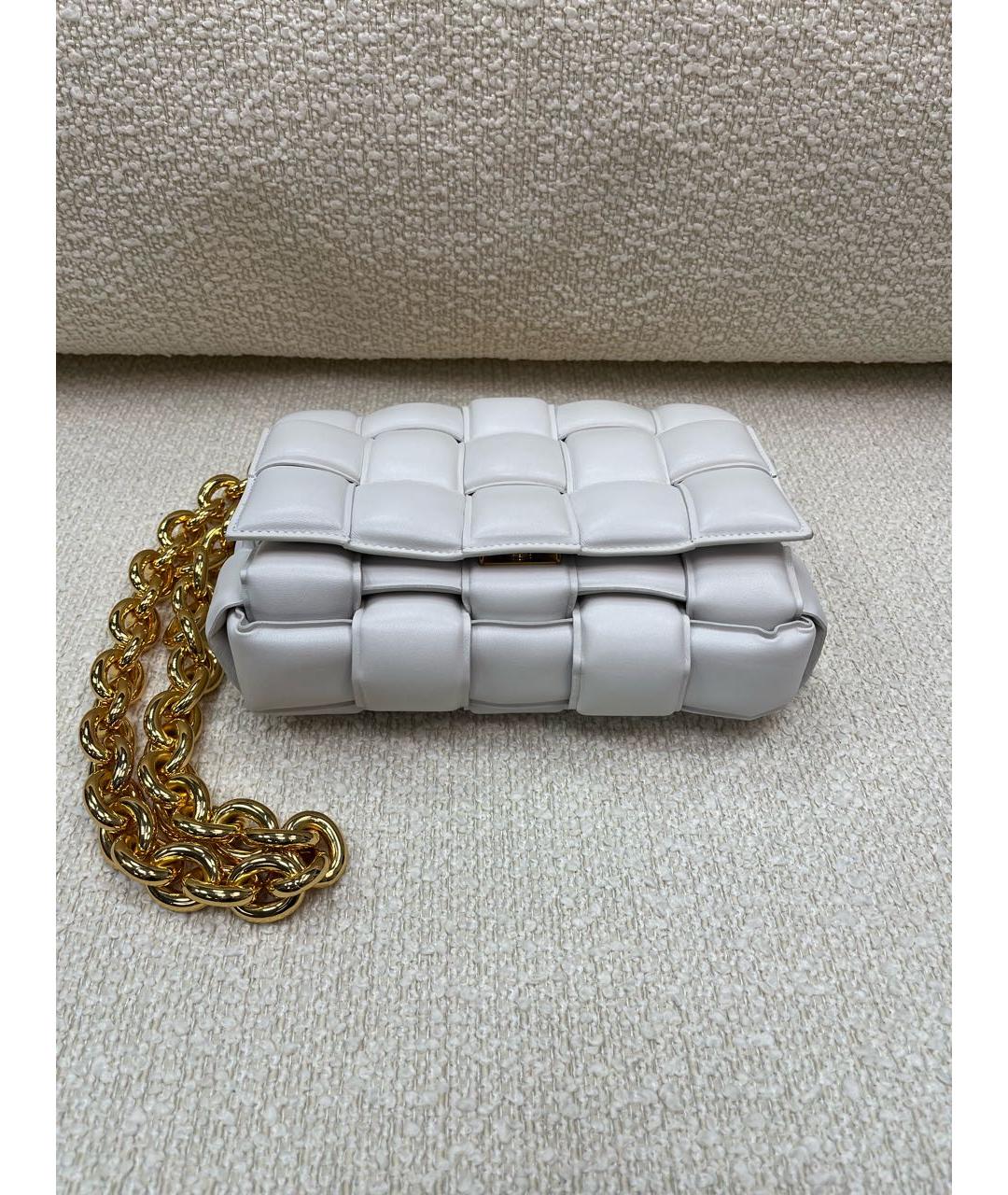 BOTTEGA VENETA Бежевая кожаная сумка с короткими ручками, фото 6