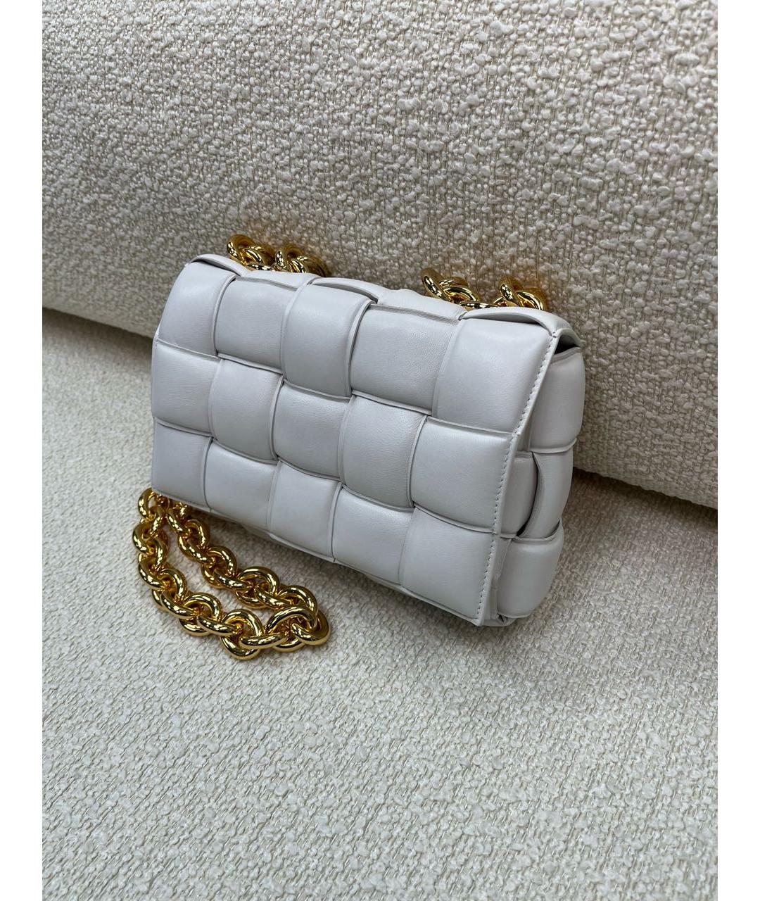 BOTTEGA VENETA Бежевая кожаная сумка с короткими ручками, фото 5