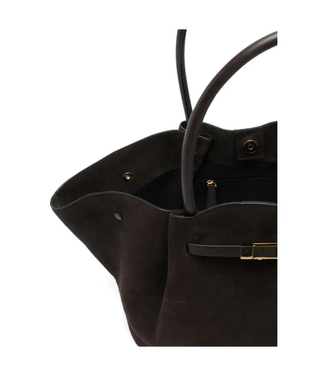 DEMELLIER Коричневая замшевая сумка тоут, фото 5