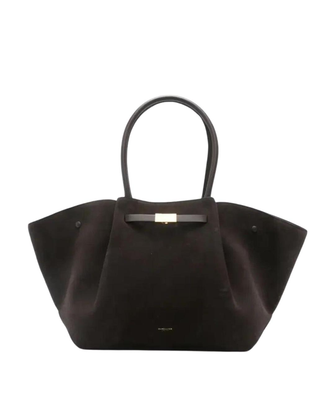 DEMELLIER Коричневая замшевая сумка тоут, фото 1