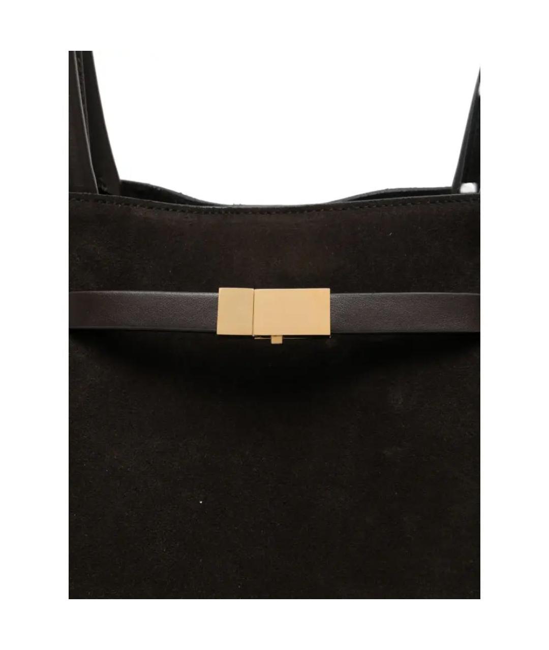DEMELLIER Коричневая замшевая сумка тоут, фото 4