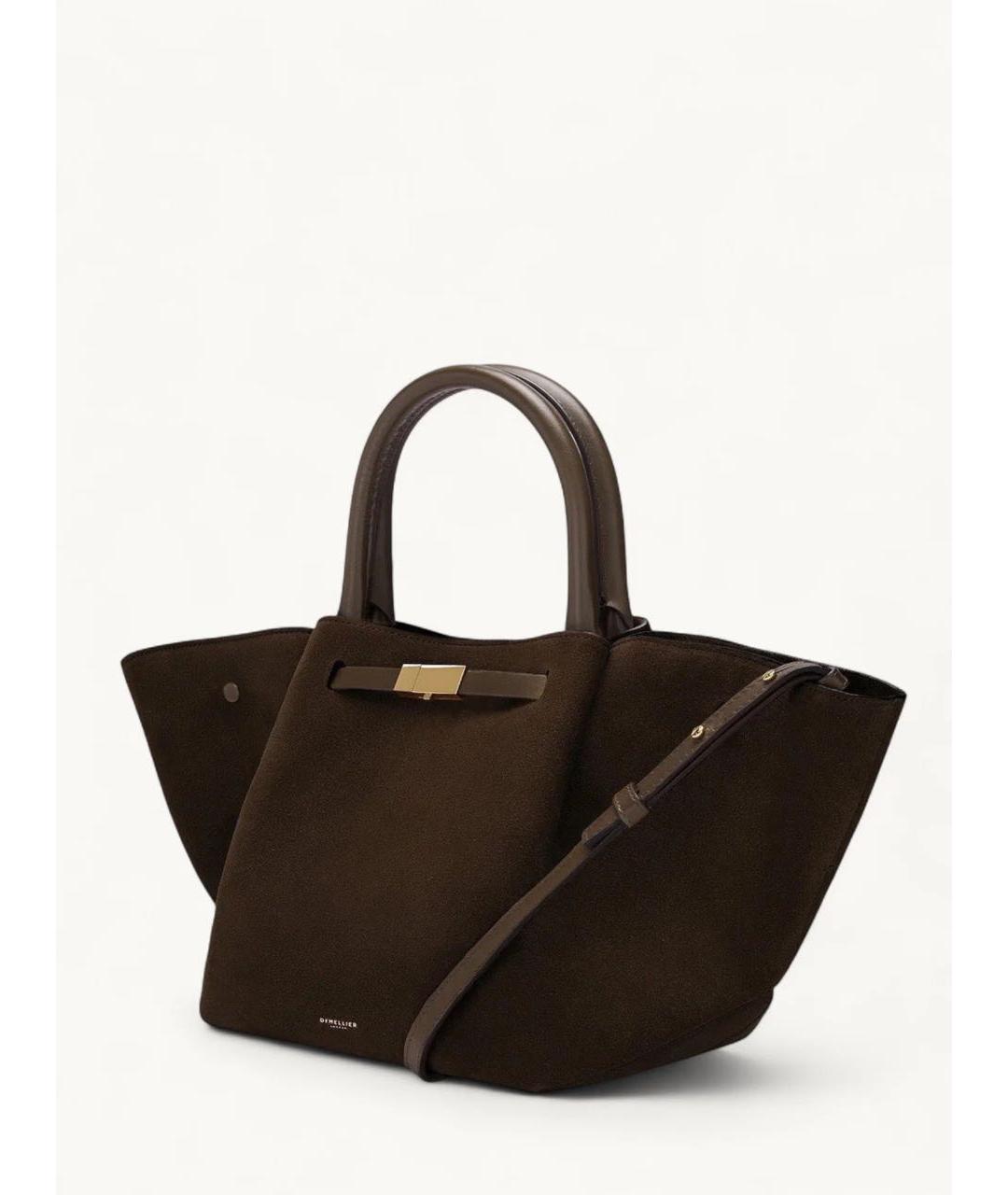 DEMELLIER Хаки замшевая сумка через плечо, фото 2