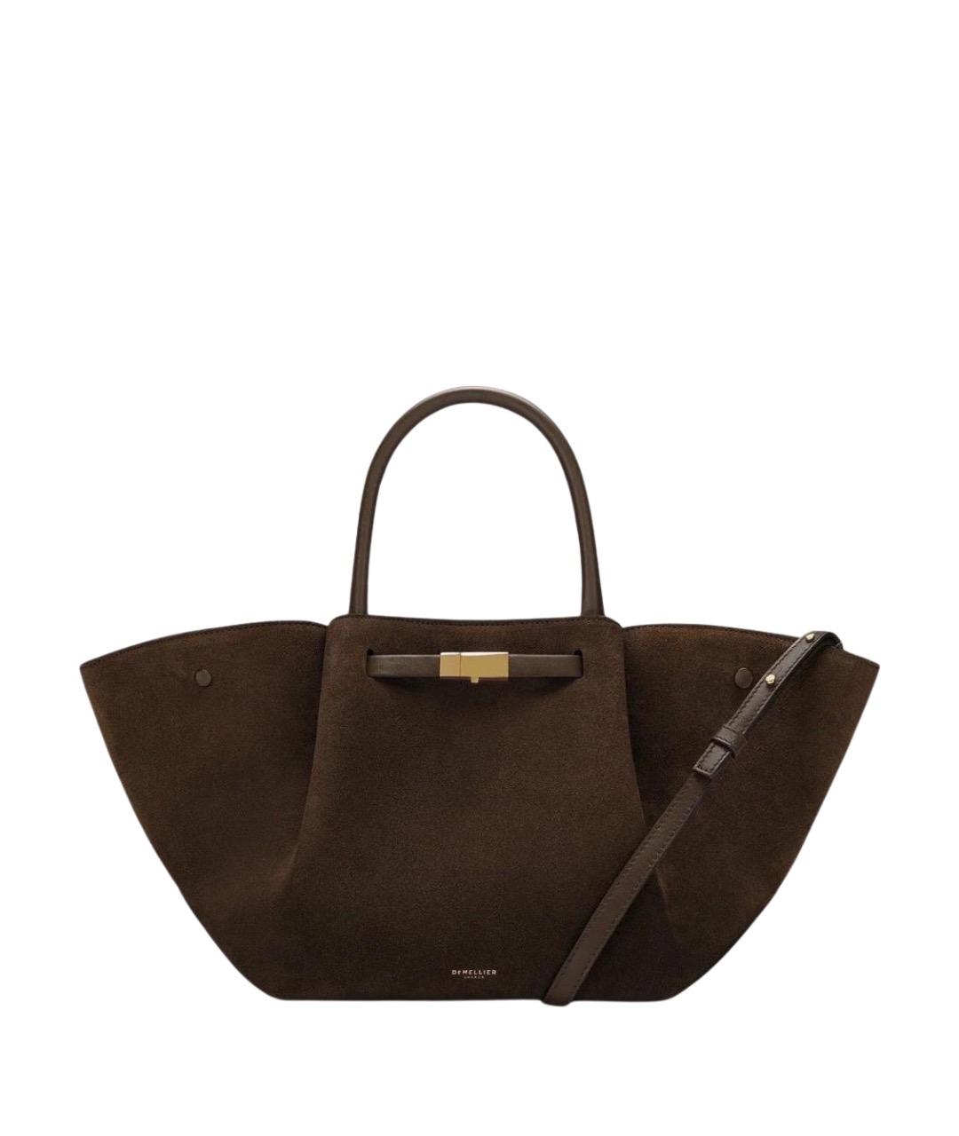 DEMELLIER Хаки замшевая сумка через плечо, фото 1