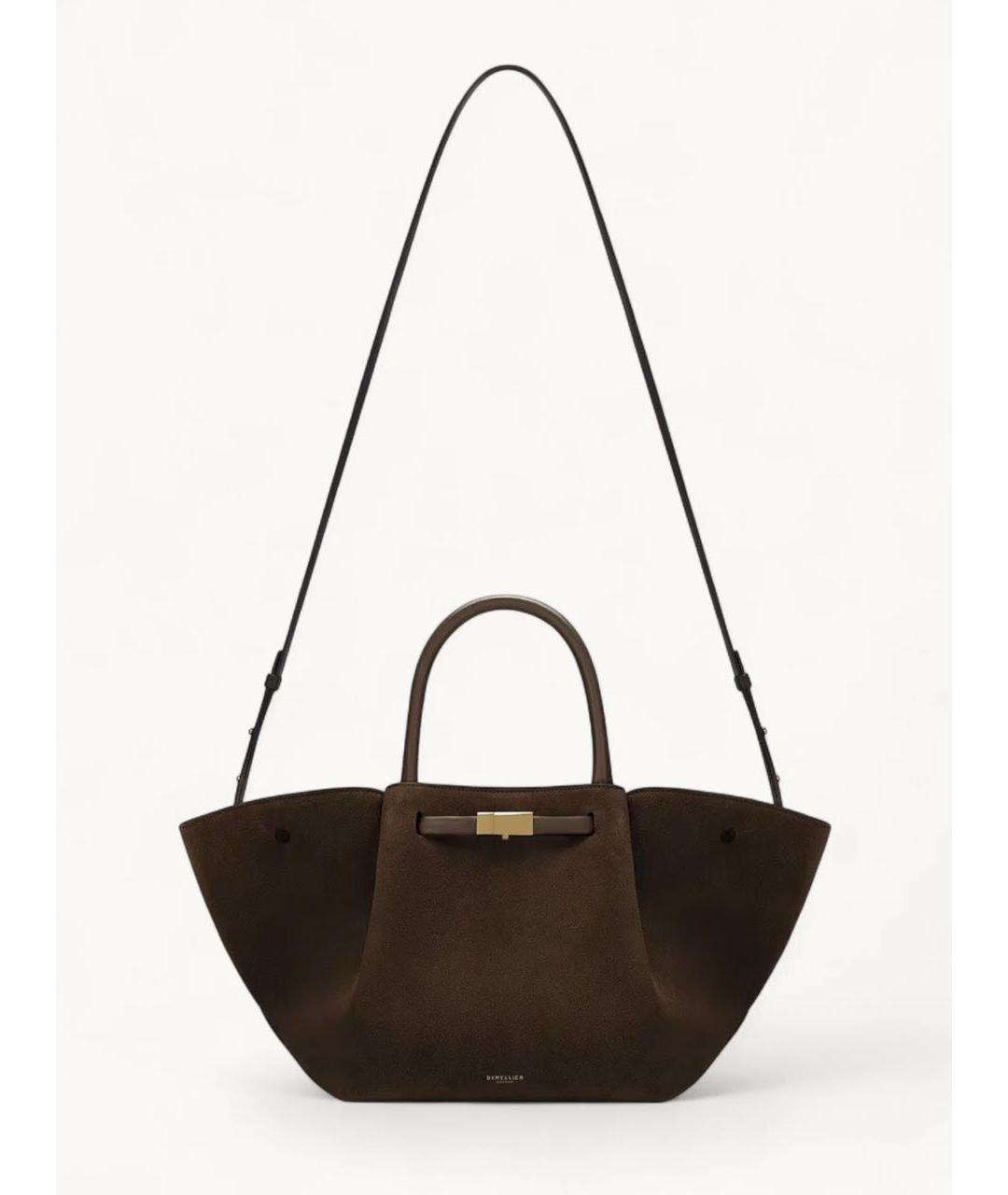 DEMELLIER Хаки замшевая сумка через плечо, фото 4