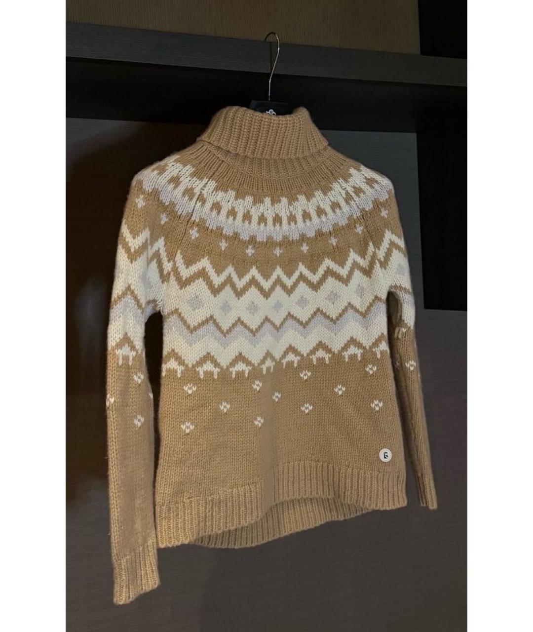 BOGNER Бежевый кашемировый джемпер / свитер, фото 7