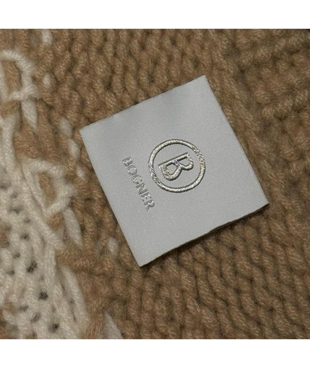 BOGNER Бежевый кашемировый джемпер / свитер, фото 5