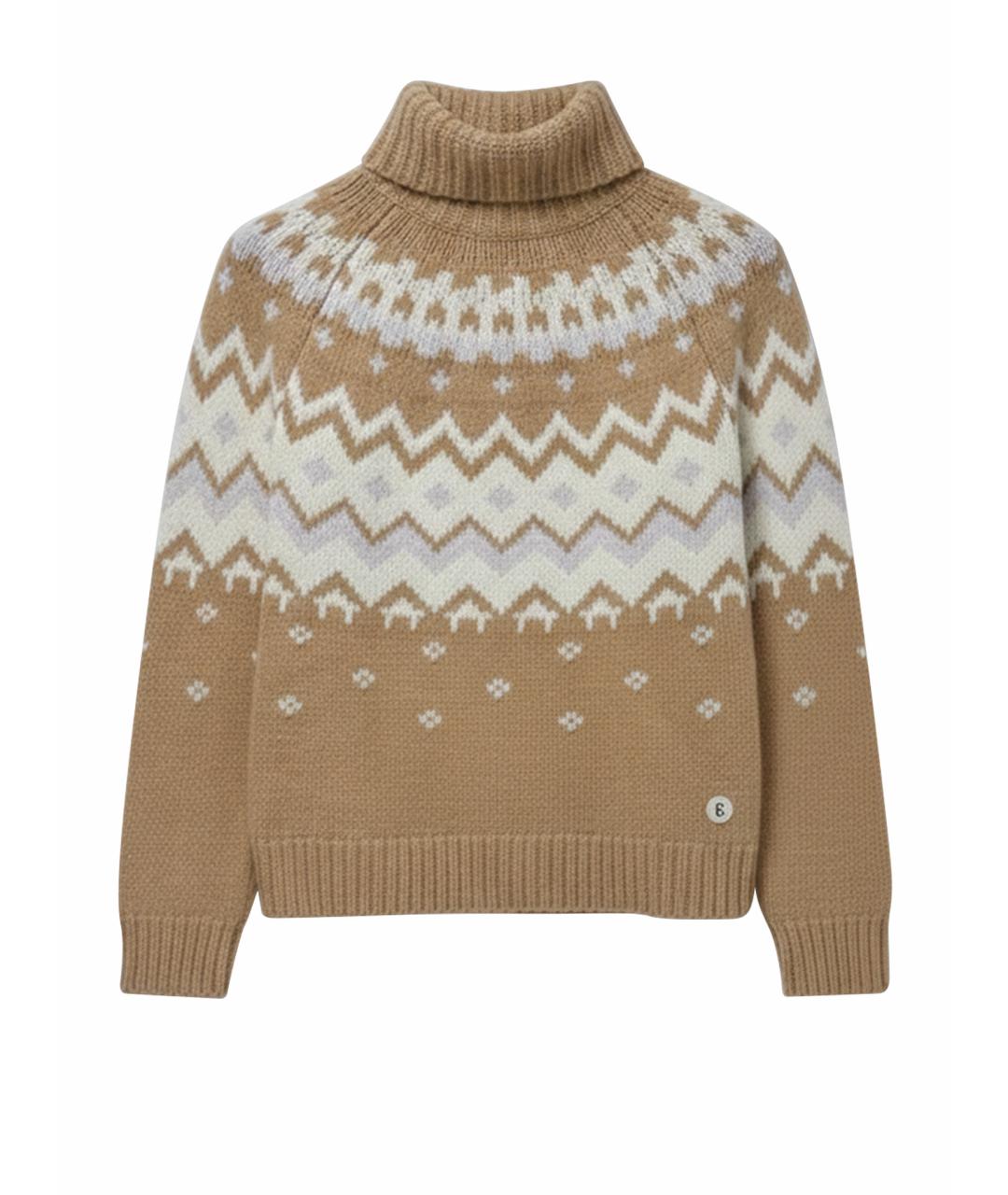 BOGNER Бежевый кашемировый джемпер / свитер, фото 1