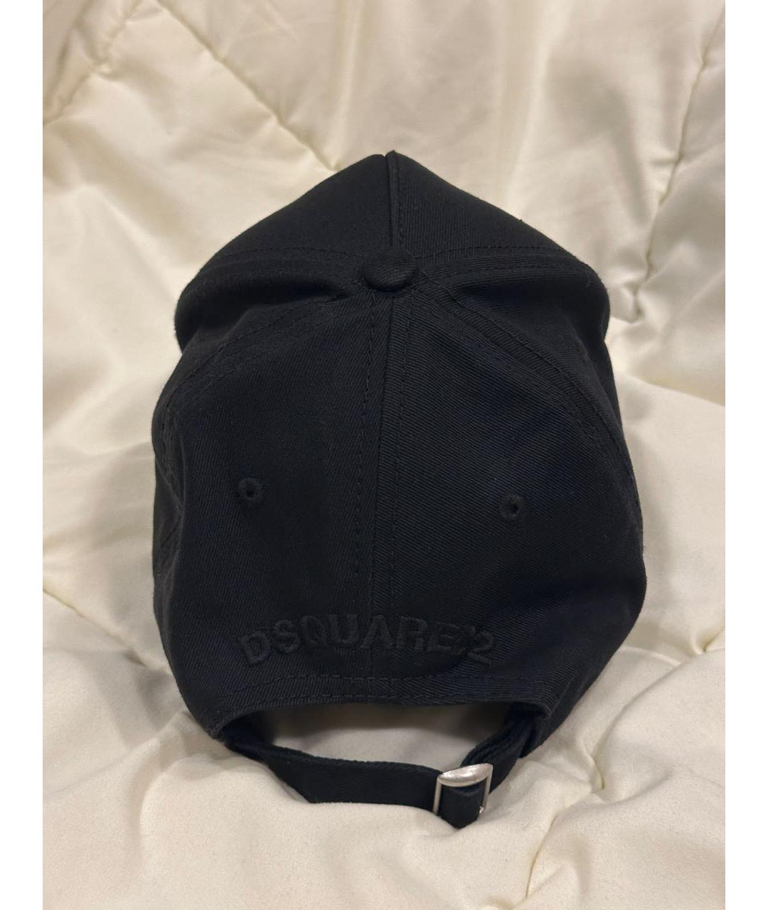 DSQUARED2 Черная хлопковая кепка/бейсболка, фото 3