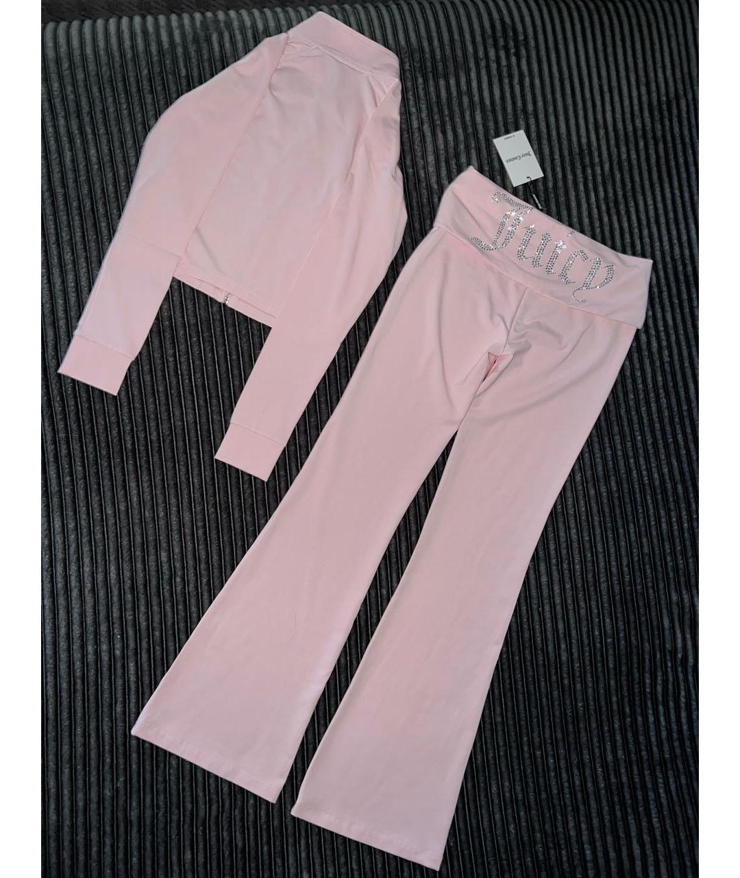 JUICY COUTURE Розовый хлопковый спортивные костюмы, фото 3
