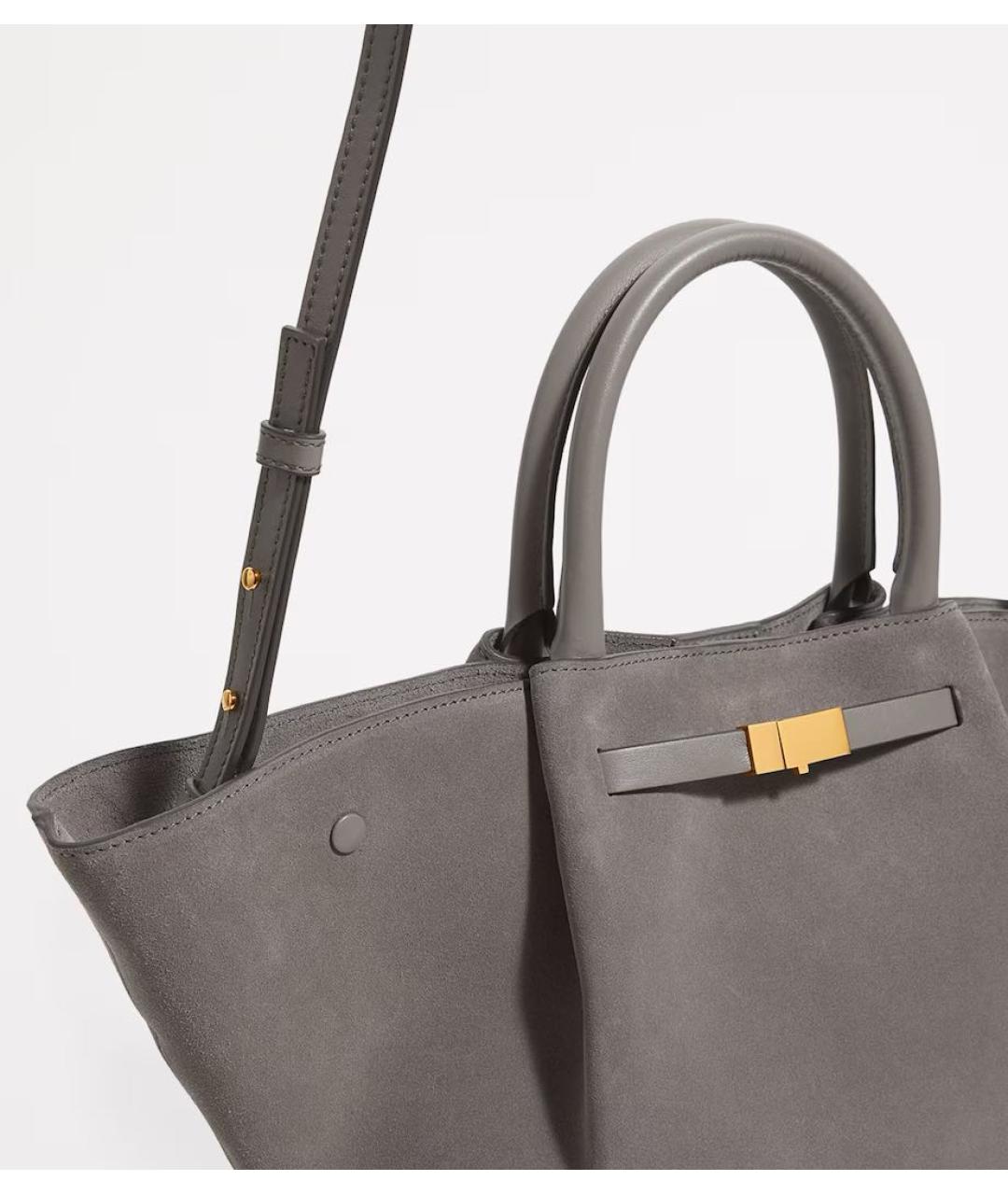 DEMELLIER Серая замшевая сумка тоут, фото 6