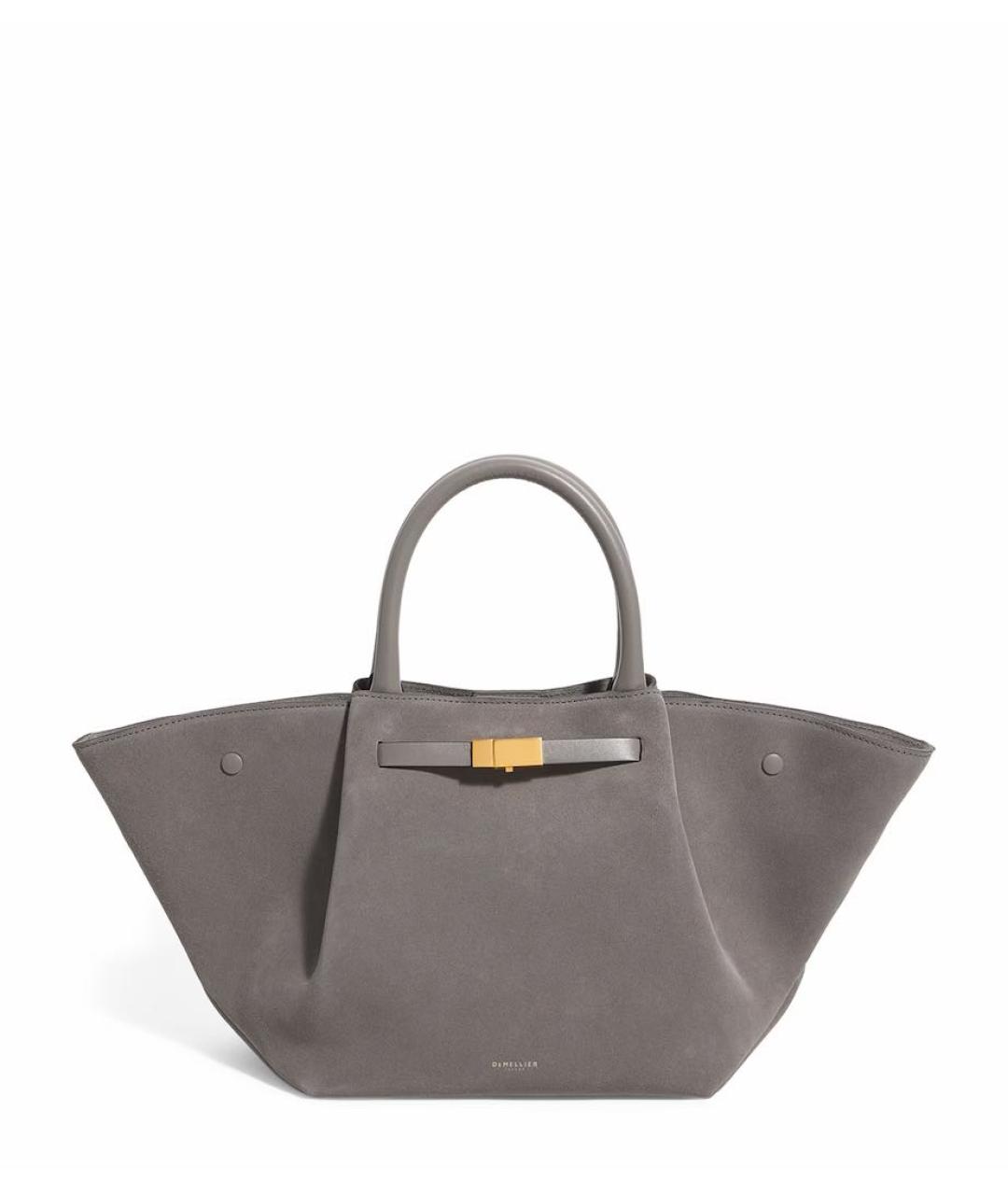 DEMELLIER Серая замшевая сумка тоут, фото 7