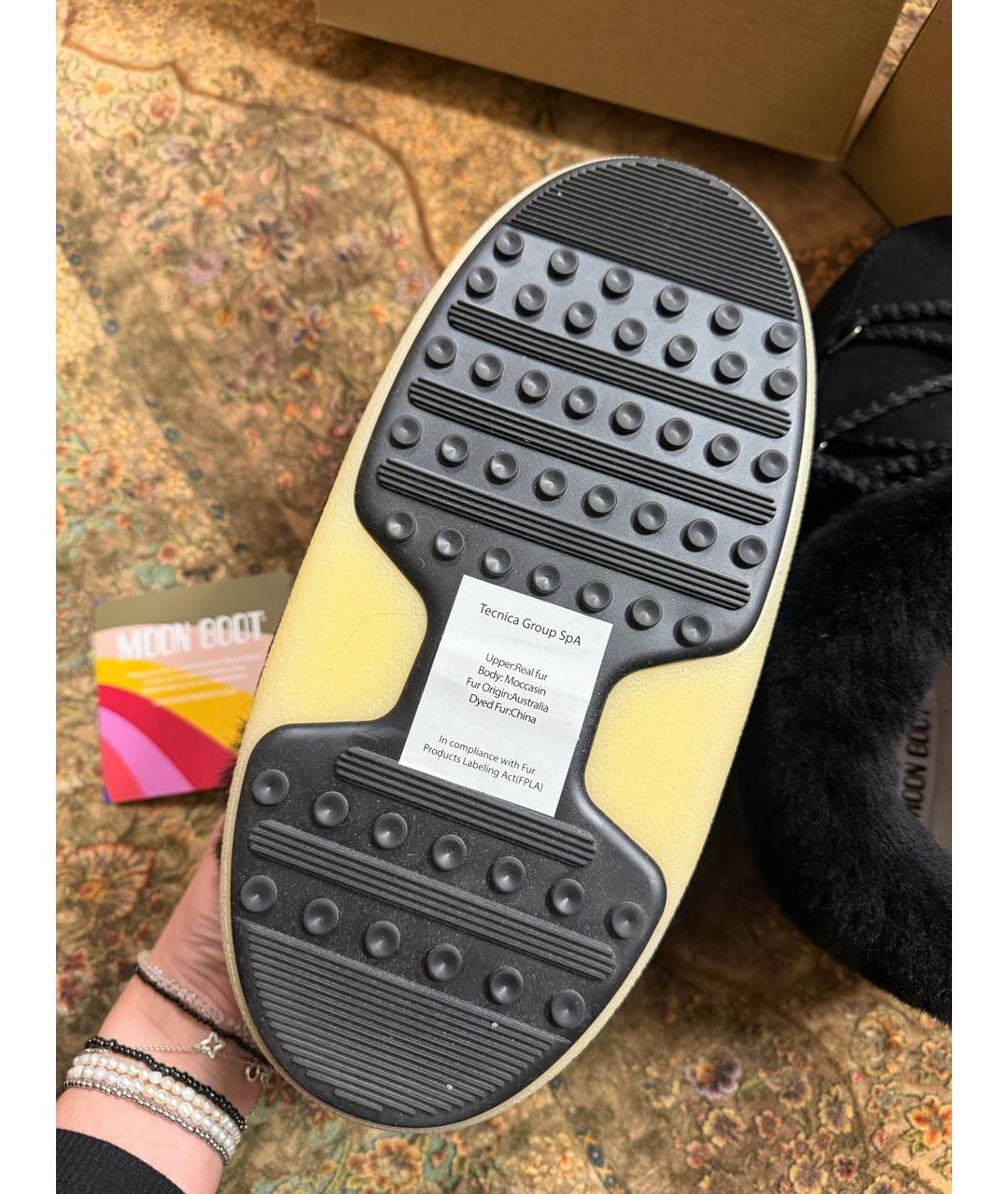 MOON BOOT Черные замшевые ботильоны, фото 7