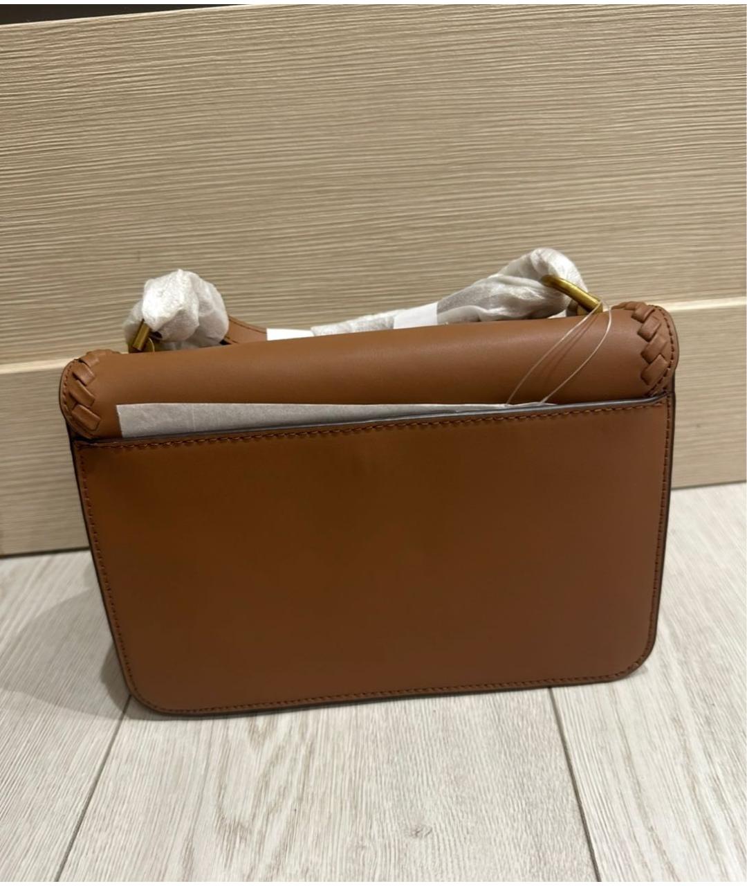 MICHAEL KORS Коричневая кожаная сумка через плечо, фото 2