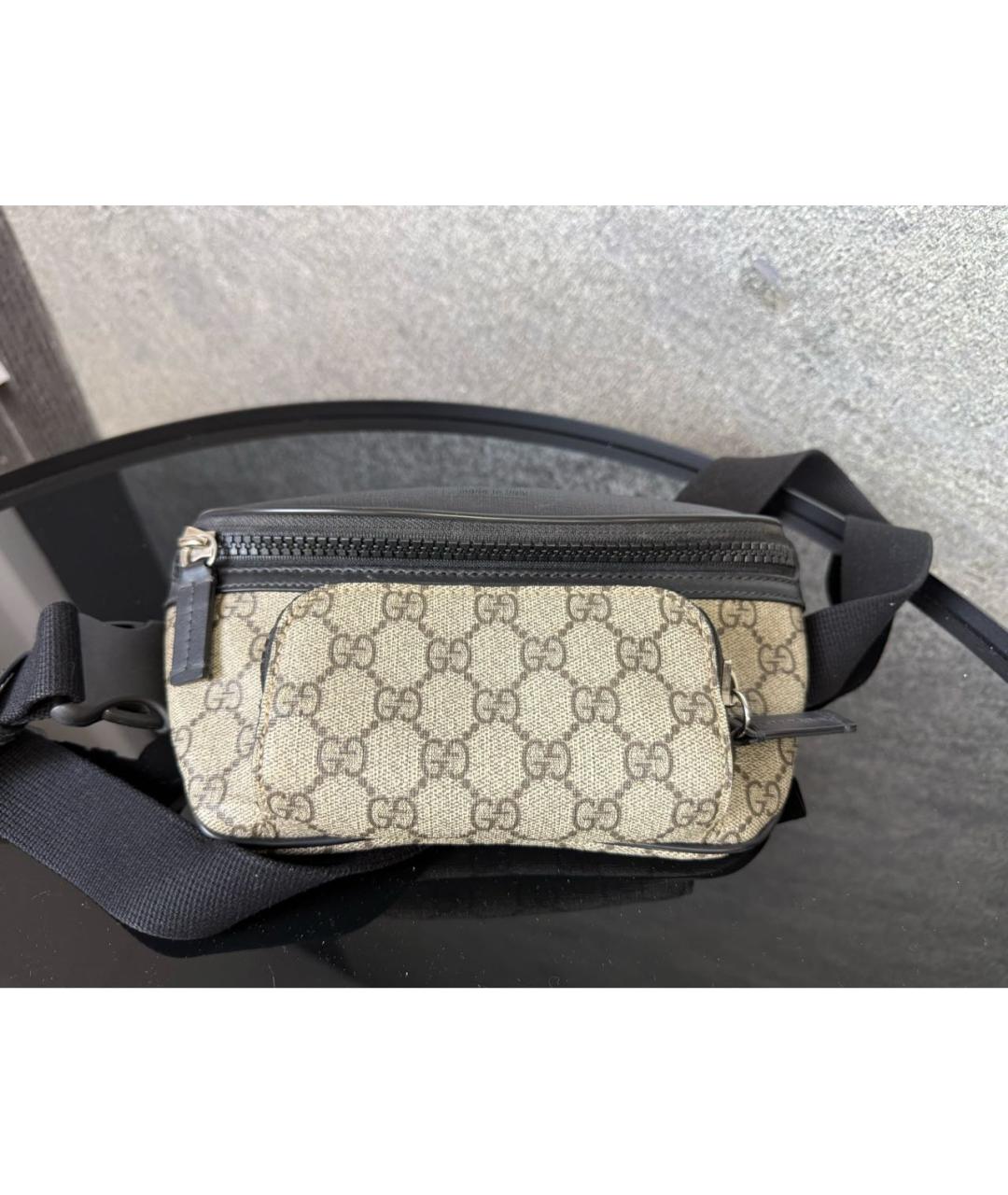 GUCCI Бежевая поясная сумка, фото 7