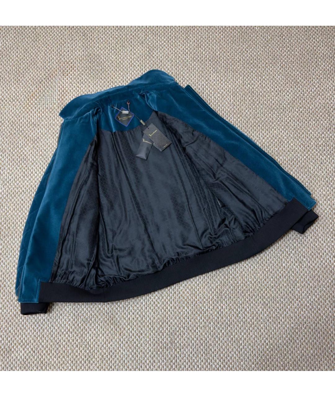 BILLIONAIRE Бирюзовая бархатная куртка, фото 5