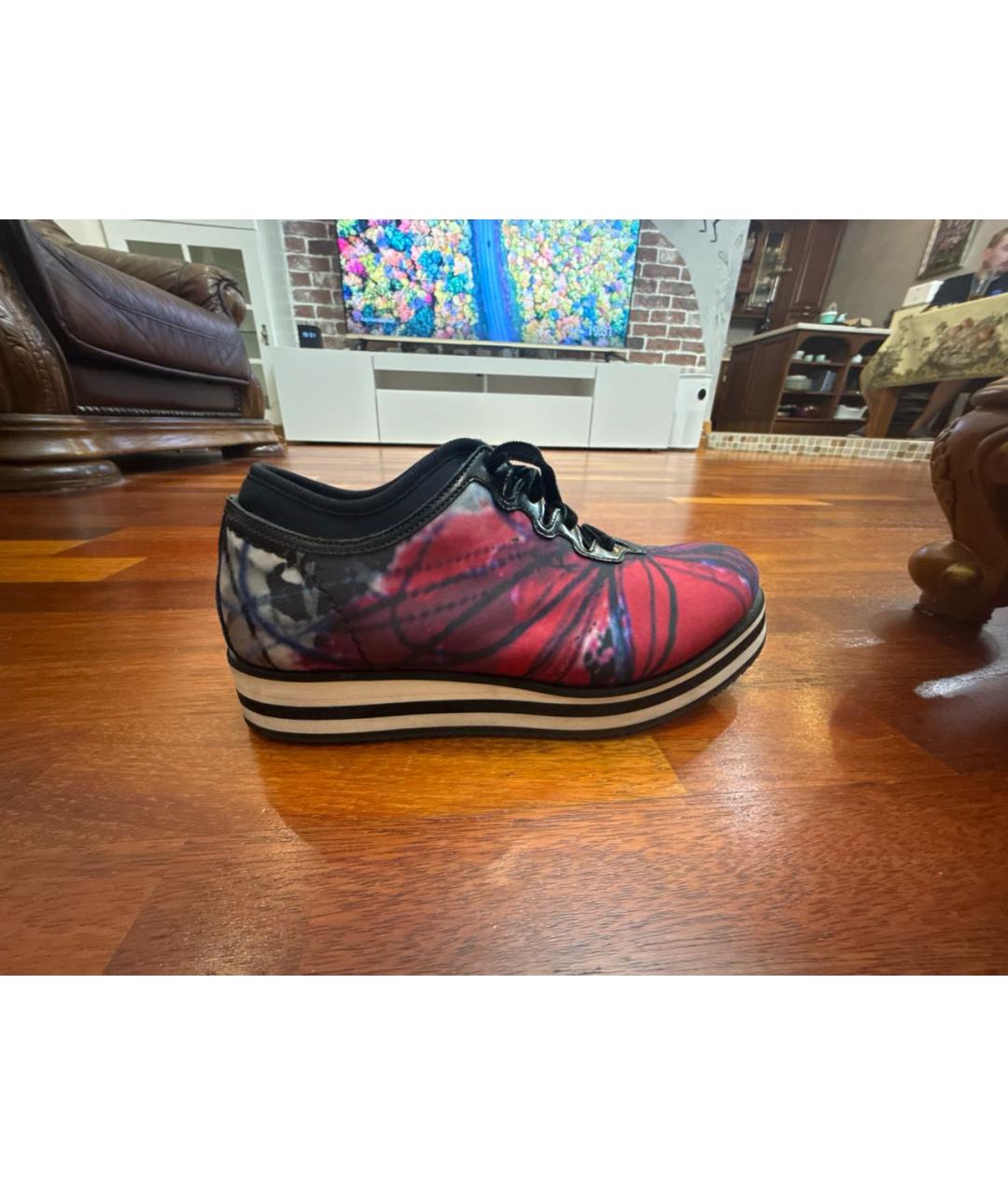 ERMANNO SCERVINO Мульти текстильные кеды, фото 6