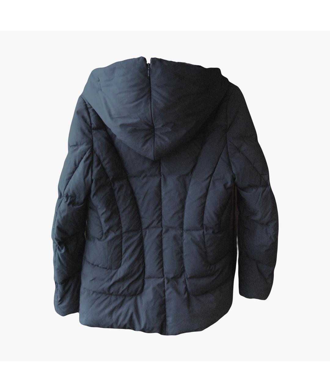 MAX MARA Черный полиэстеровый пуховик, фото 3