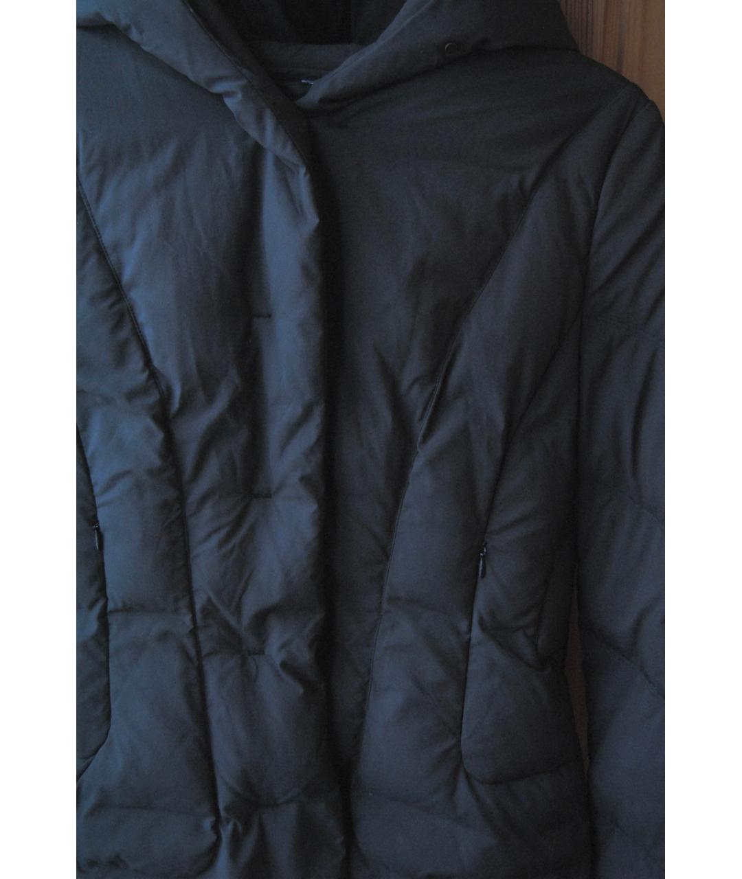 MAX MARA Черный полиэстеровый пуховик, фото 5